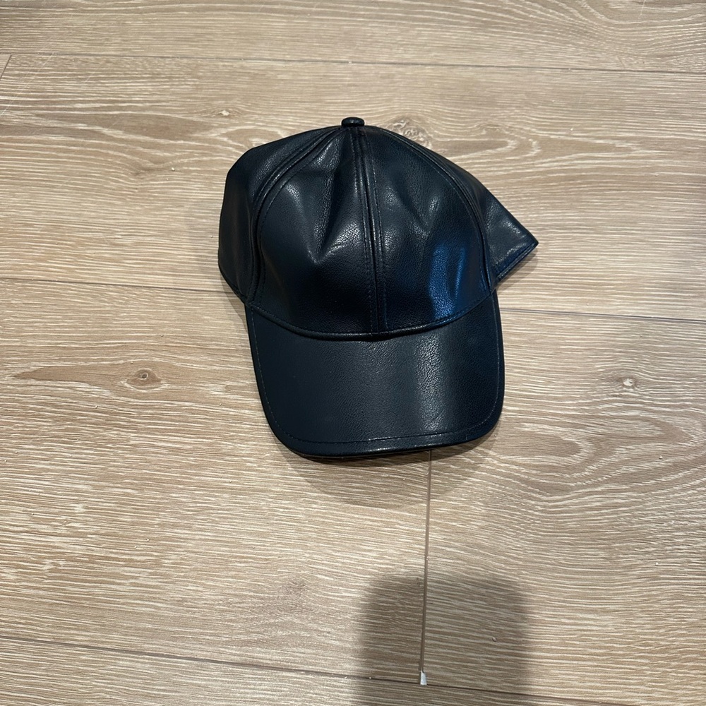 Abercrombie faux leather hat